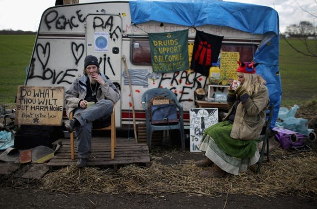 Barton Moss anti-fracking protesters - in pictures | Environment | The ...