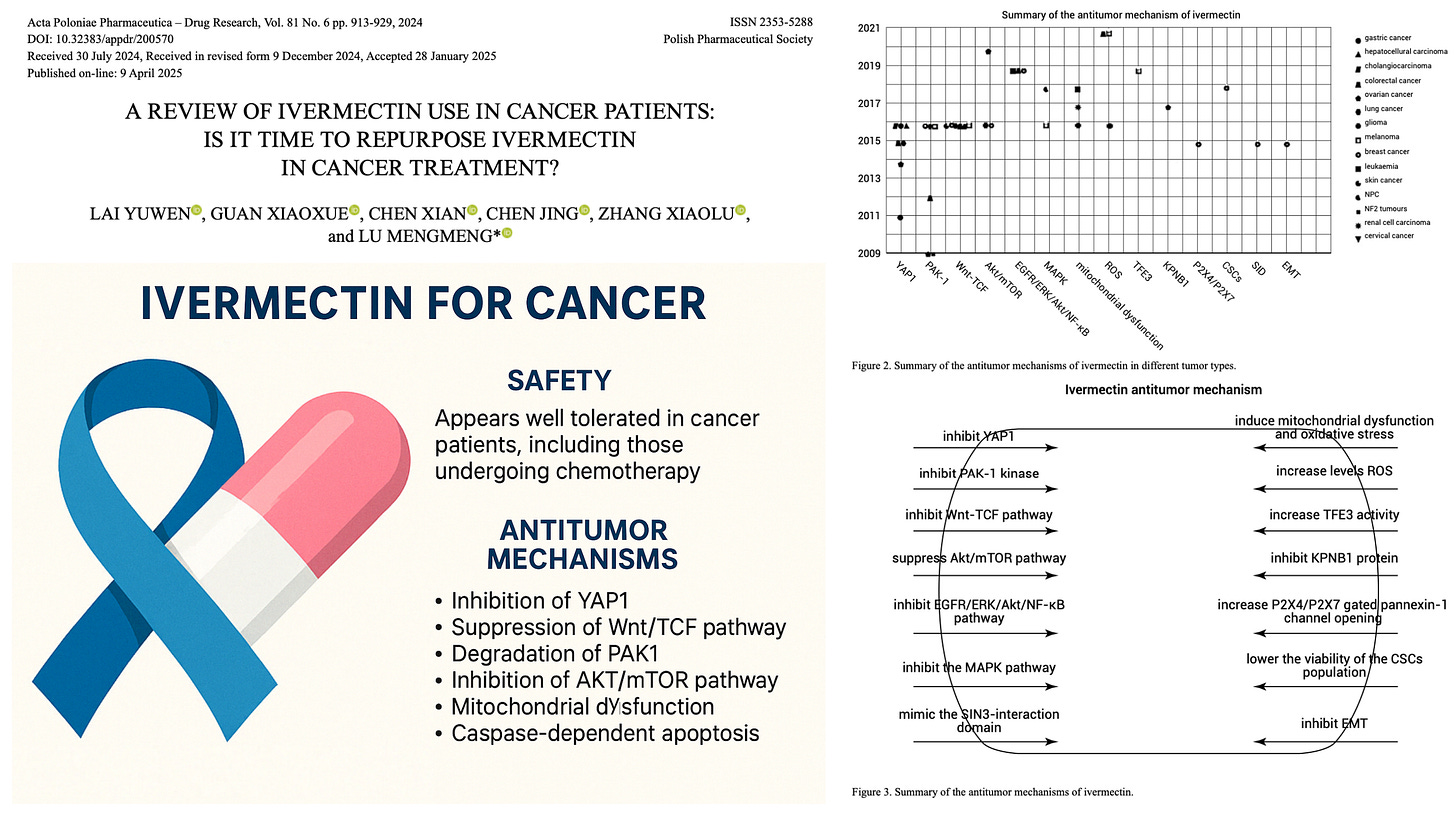 NEW STUDY – Ivermectin Shows Striking Anticancer Potential and Remarkable Safety