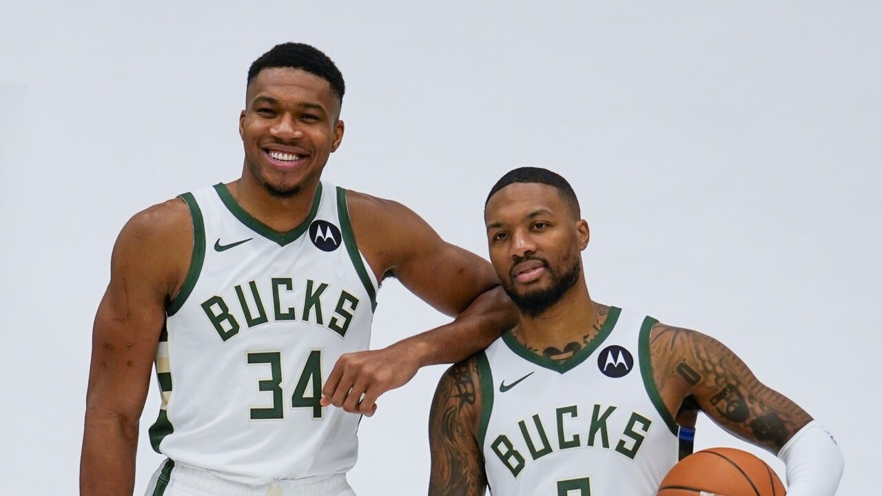 Giannis Antetokounmpo & Dame Lillard to make debut in preseason game vs.  Lakers
