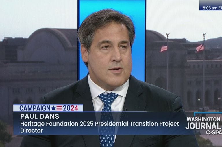 Paul Dans on the 2025 Presidential Transition Project | C-SPAN.org