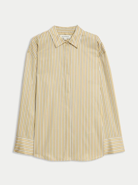 Pure cotton striped shirt