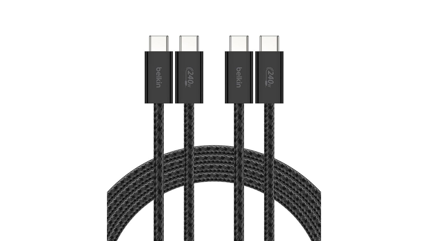 Belkin 240W USB-C Cables (2-Pack) Belkin 240W USB-C Cables (2-Pack)