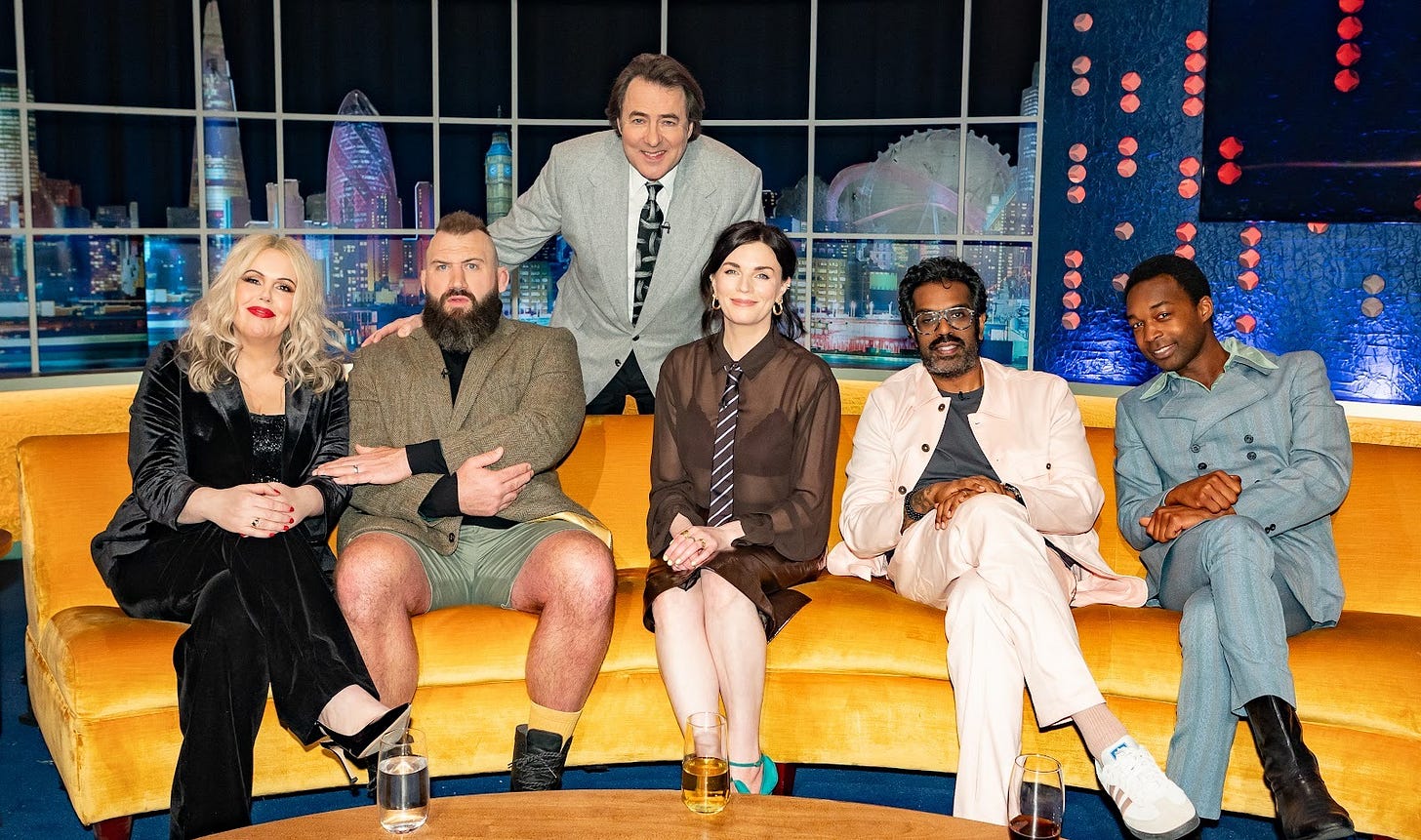 Entertainment news story about the guests on the jonathan ross show on saturday 28 march 2026 Entertainment news story about the guests on the jonathan ross show on saturday 28 march 2026