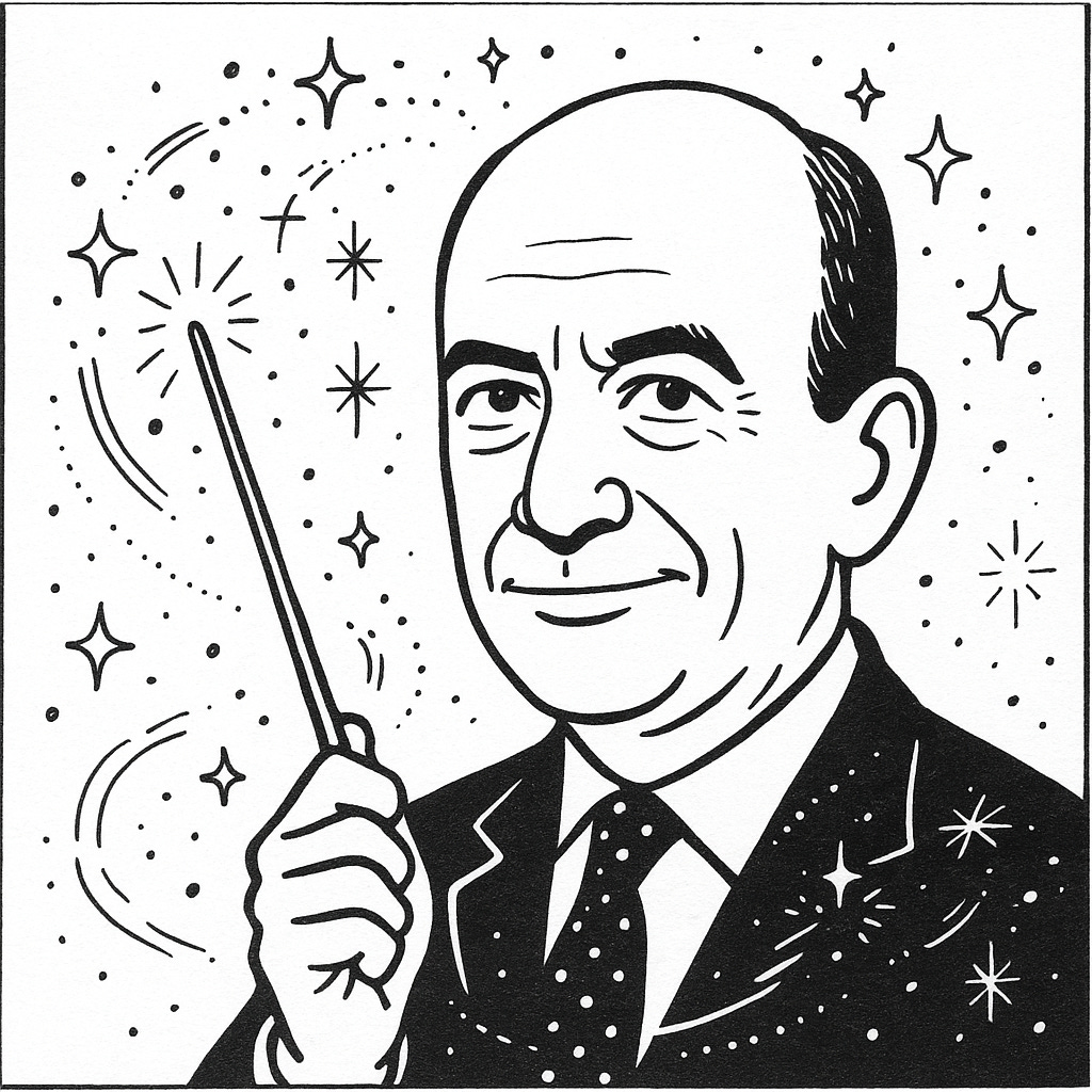 Magical Elegance with Wand and Stars