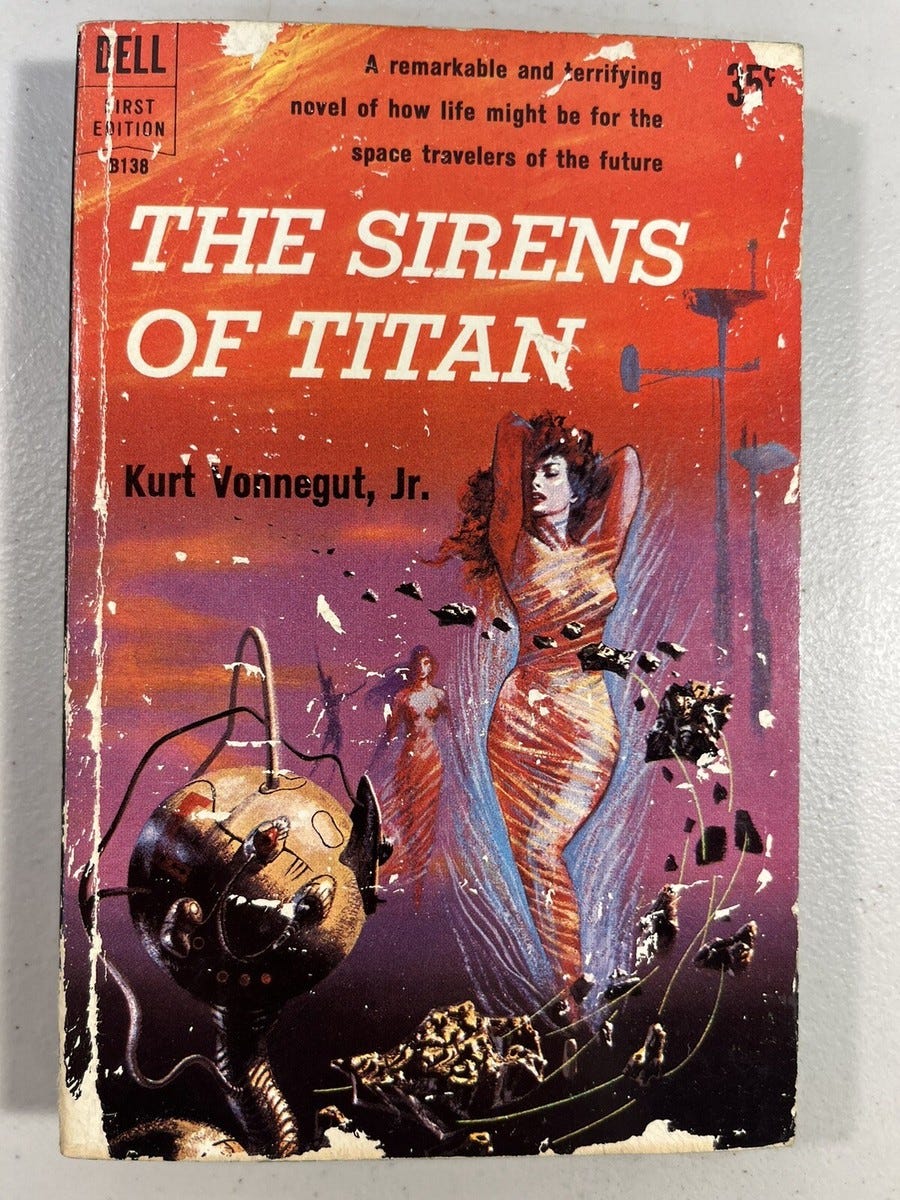 The Sirens of Titan by Kurt Vonnegut, Jr. - Dell First Edition B138 PB 1959  | eBay