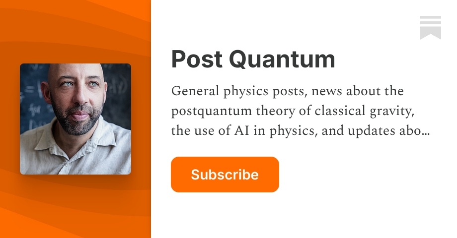 Post Quantum | Jonathan Oppenheim | Substack