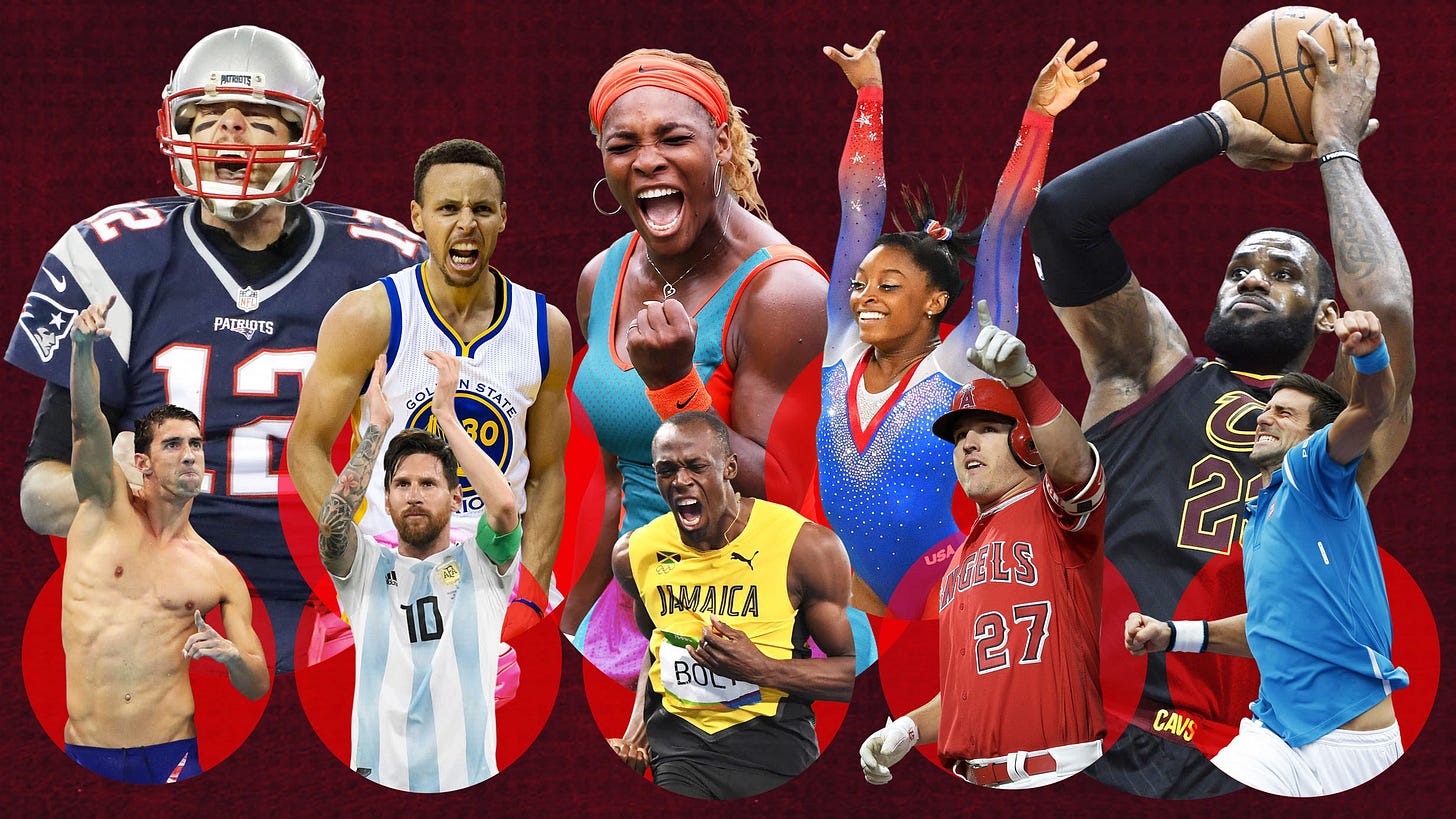 LeBron James, Serena Williams, Tom Brady: 1-50 rank of decade's best