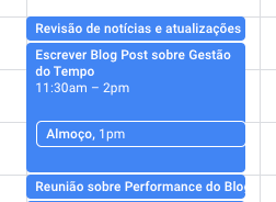 Calendário de Tarefas 10 Técnicas de Gestão do Tempo que Realmente Funcionam: Calendário de Tarefas