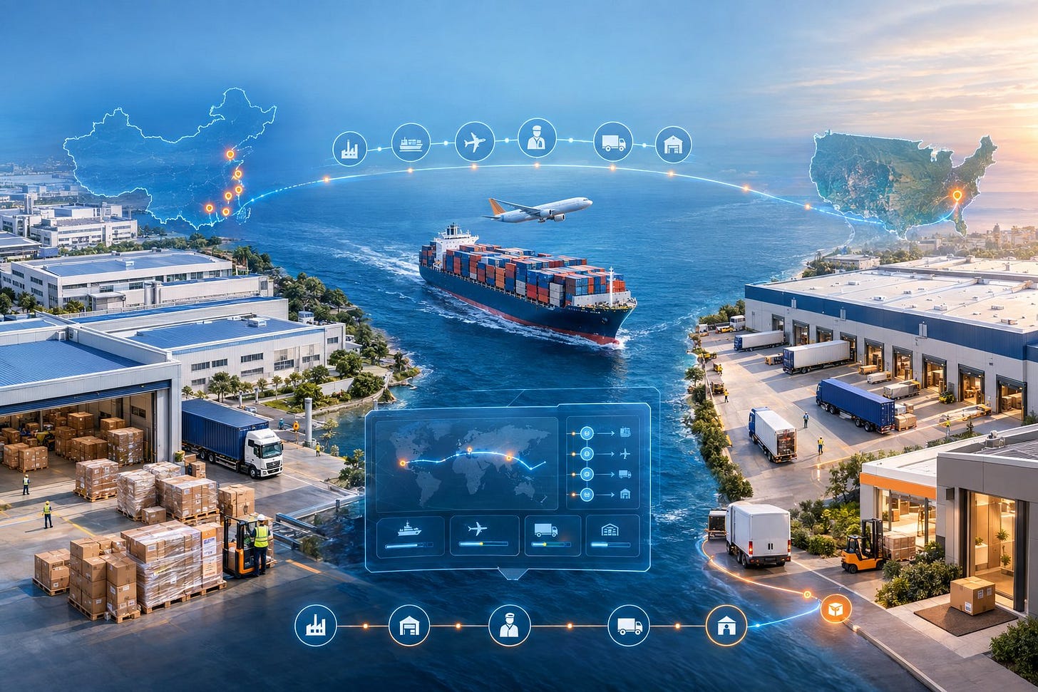 Door-to-Door Shipping China to USA With AEB Logistics Door-to-Door Shipping China to USA With AEB Logistics