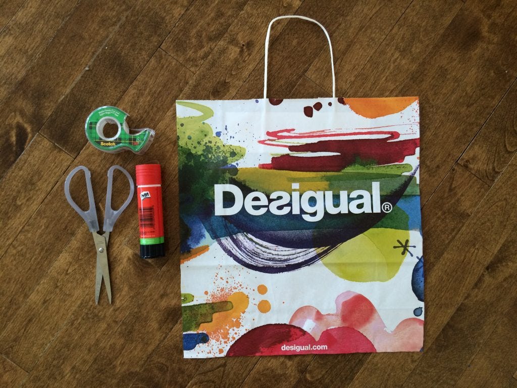 Vanessa DIY Shopping Bag Envelope Tutorial for rukristin