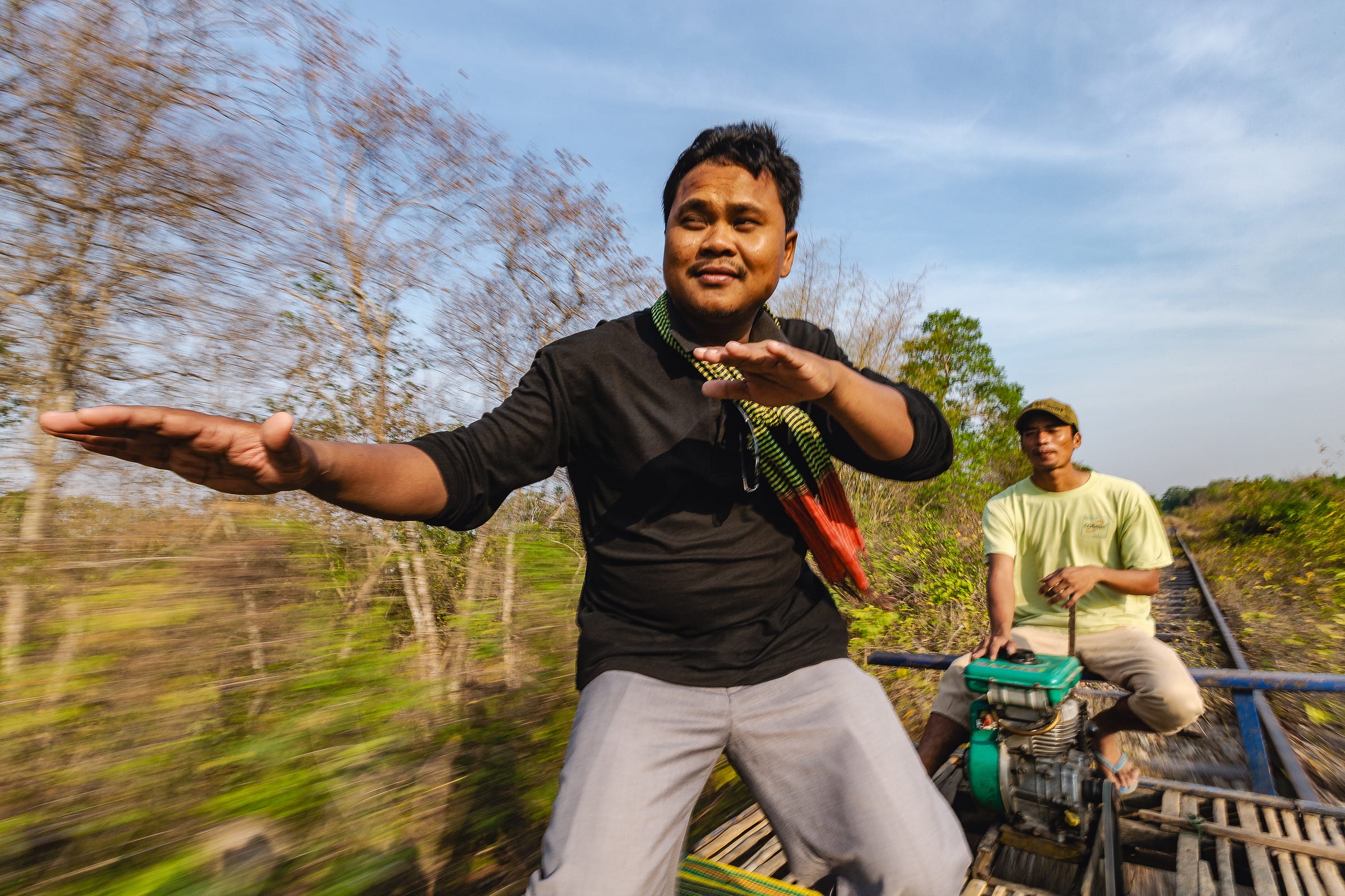 “Bamboo Train”, Battambang, Cambodia. 1/30, f/18, ISO 100, 16mm