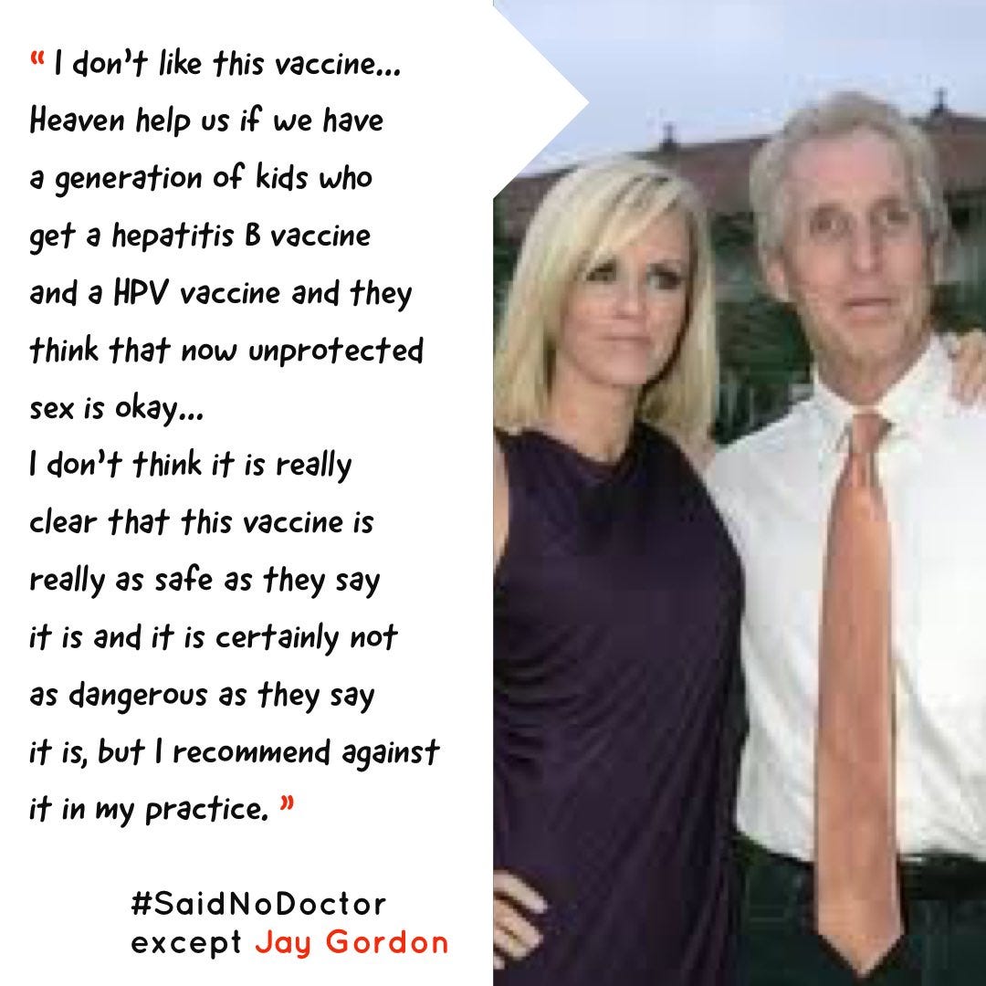 How many women aren’t vaccinated because they had a pediatrician who didn’t believe in HPV vaccines. How many women aren’t vaccinated because they had a pediatrician who didn’t believe in HPV vaccines.