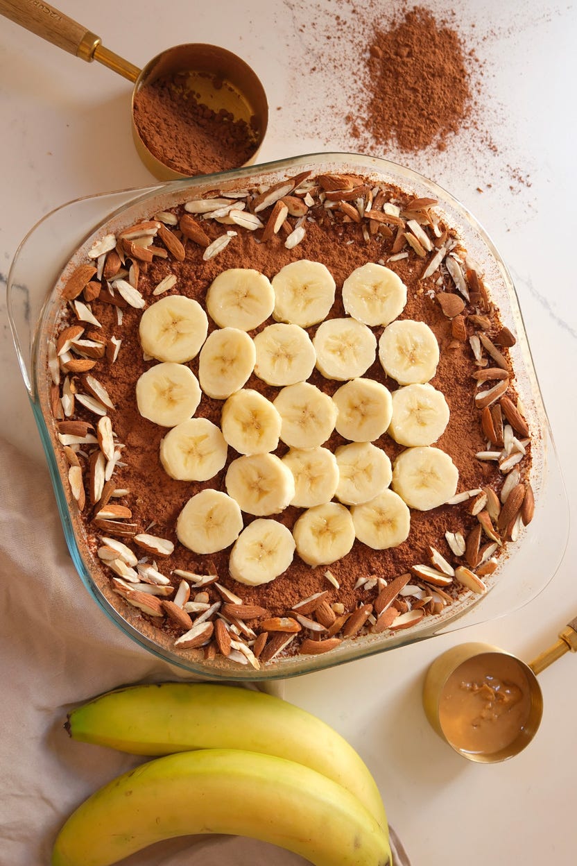 Tiramisu-Style Almond Overnight Oats