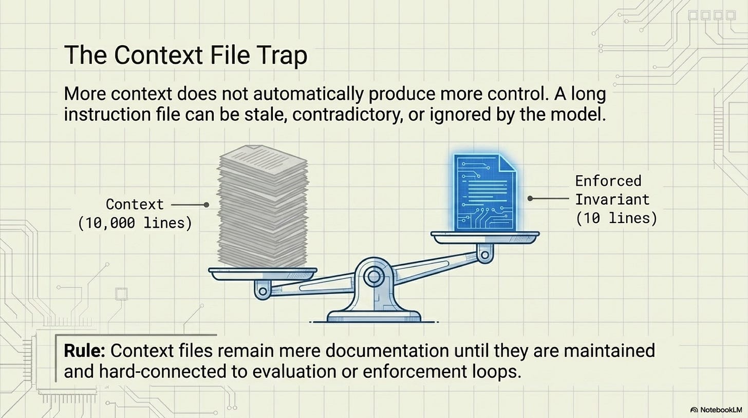 More context does not automatically produce more control