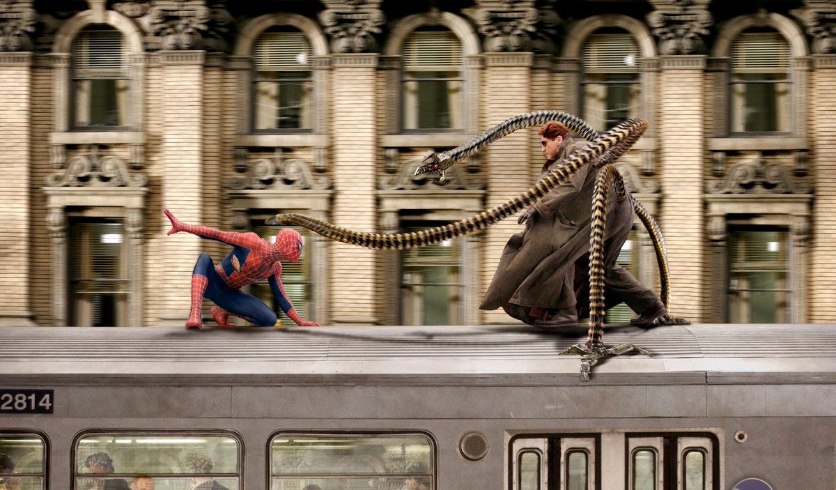 Daily Raimi Spider-Man! on Twitter: &quot;Spider-Man 2 (2004) Train fight… &quot;