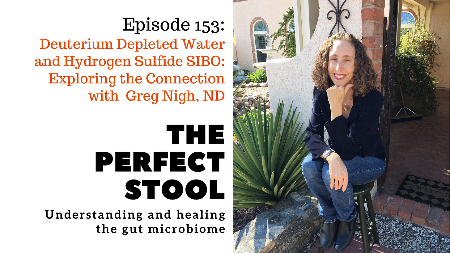 Deuterium Depleted Water and Hydrogen Sulfide SIBO: Exploring the Connection with Greg Nigh, ND