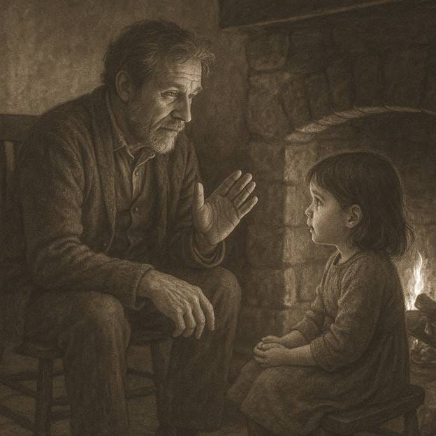 A person and a child sitting in front of a fireplace
AI-generated content may be incorrect. A person and a child sitting in front of a fireplace
AI-generated content may be incorrect.
