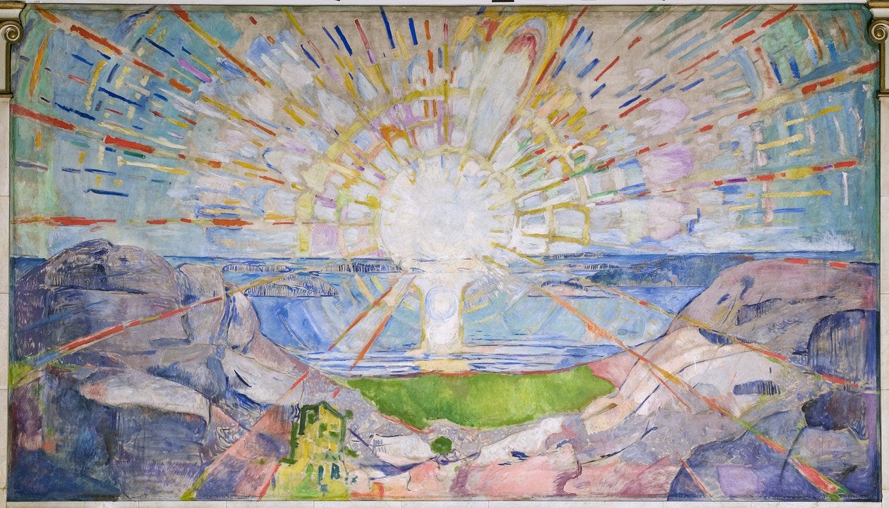 The Sun by Edvard Munch