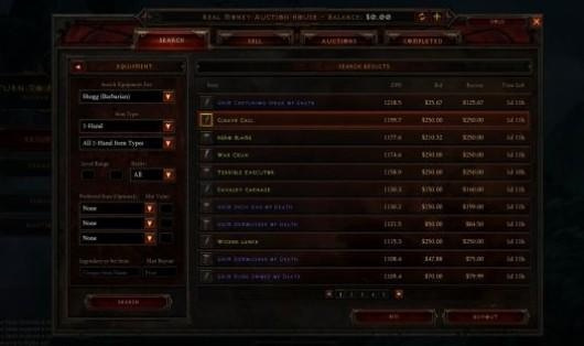 Diablo III's "Real Money Auction House"
