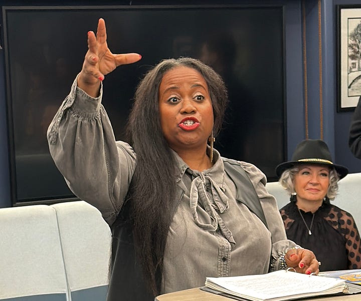 A Broadway actress discusses the 9/11 musical "Come From Away" at a high school event.