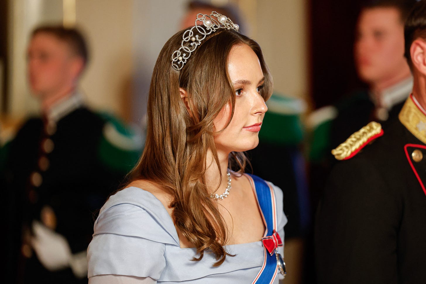 Young woman in crown