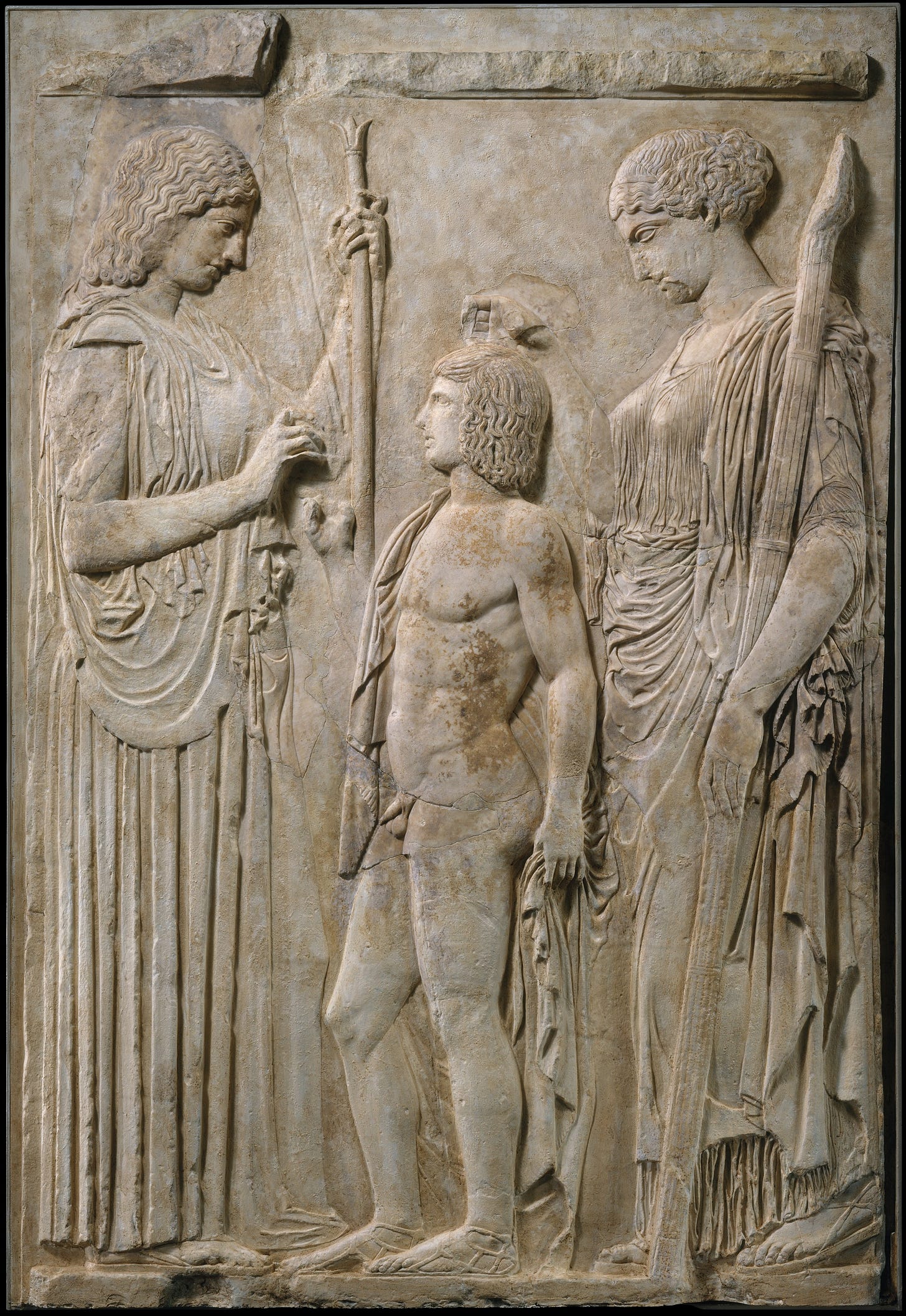Ten marble fragments of the Great Eleusinian Relief Ten marble fragments of the Great Eleusinian Relief