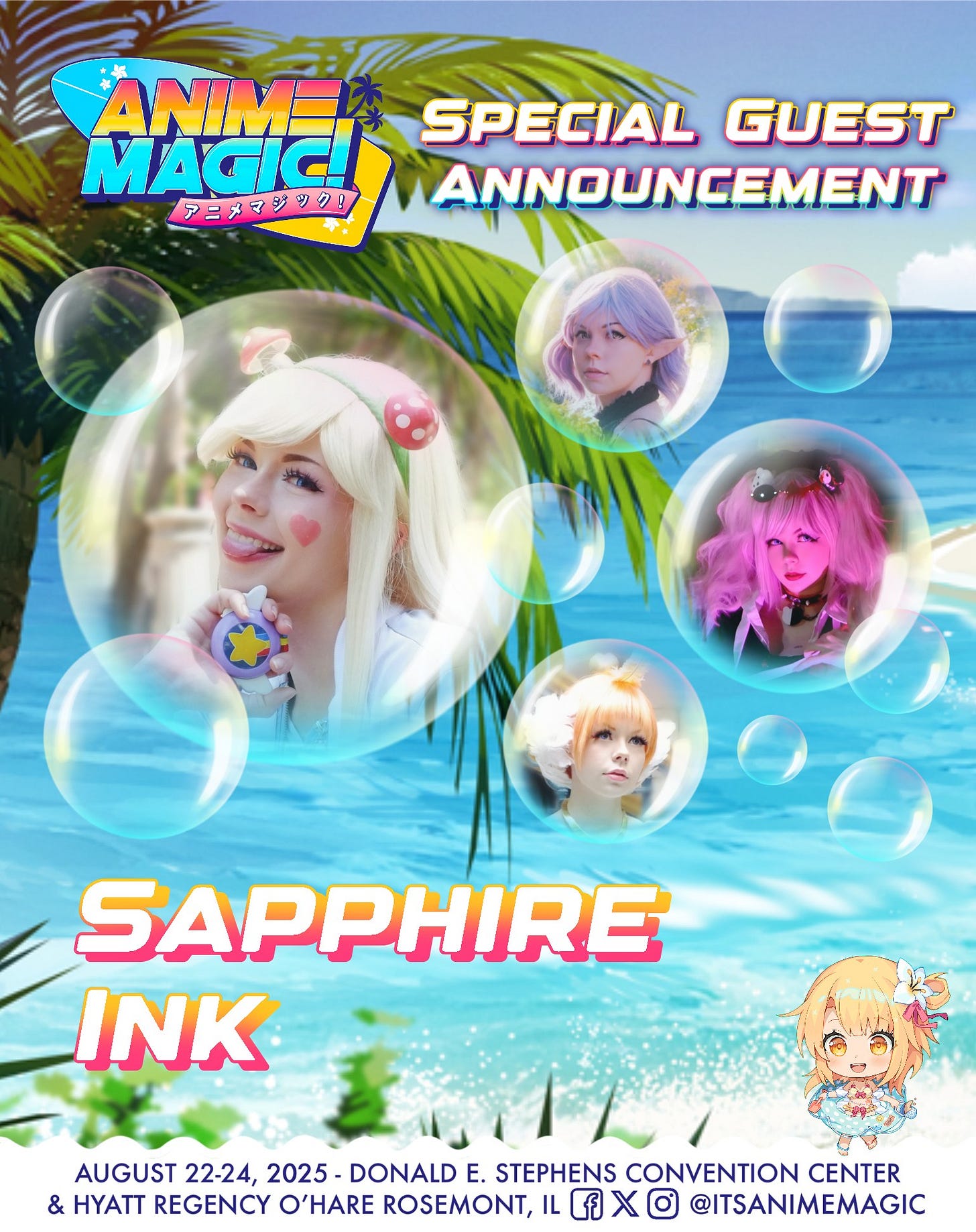 Sapphire Ink Anime Magic 2025 Promo Photo