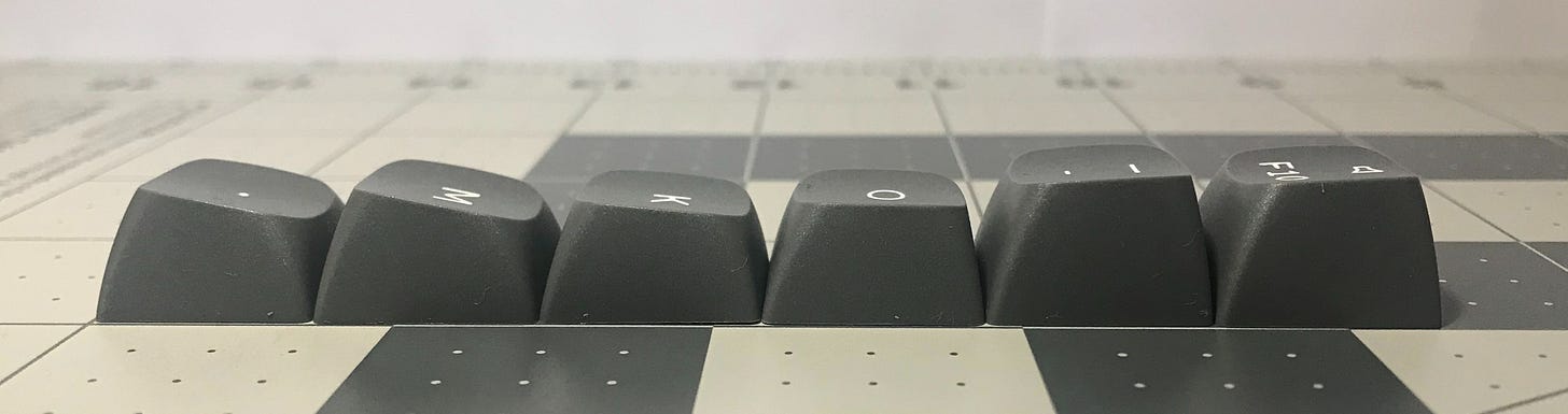 All the keycap profiles compared* - by Pacific Debates