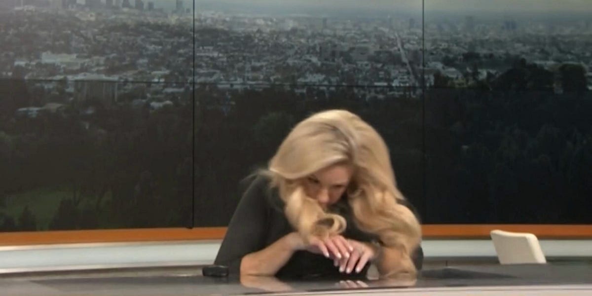 Watch: CBS News weather reporter drops live on the air.