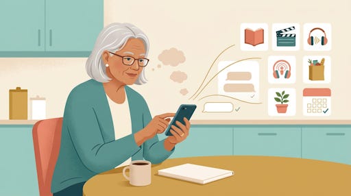 A woman looking at a lot of apps on her phone. A woman looking at a lot of apps on her phone.