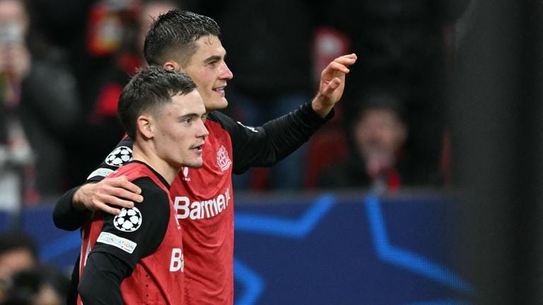 Florian Wirtz und Patrik Schick bei Leverkusen - Ein Duo in Top-Form