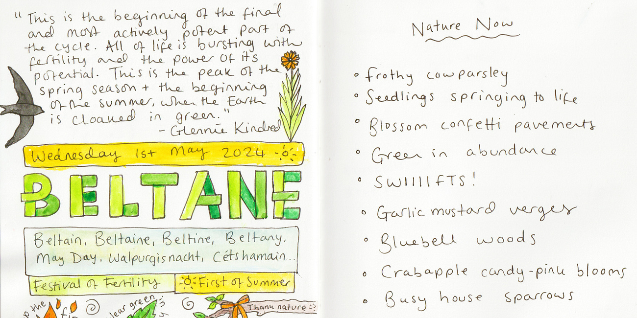 Nature Notebook: Beltane Blessings