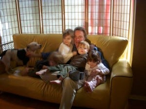 C with Stella and all the babies.