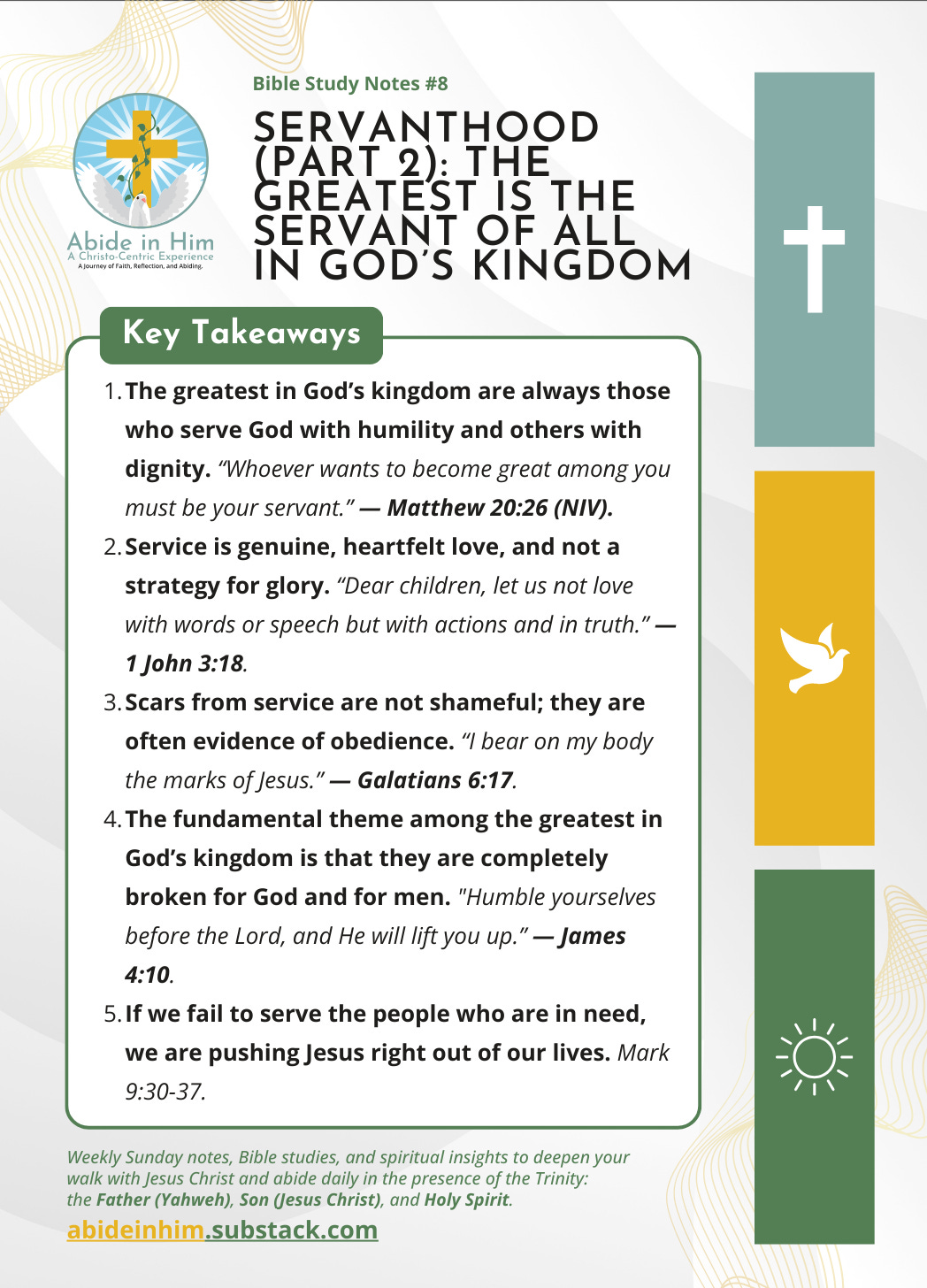 The Greatest Is the Servant of All in God’s Kingdom | Servanthood Bible ...
