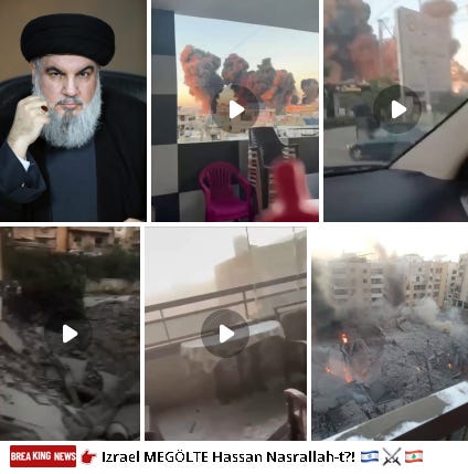 Izrael MEGÖLTE Hassan Nasrallah-t a Hezbollah vezetőjét egy hatalmas támadásban állítólag!? - Videók