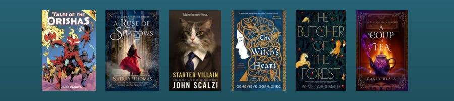 Banner with covers of the books listed below