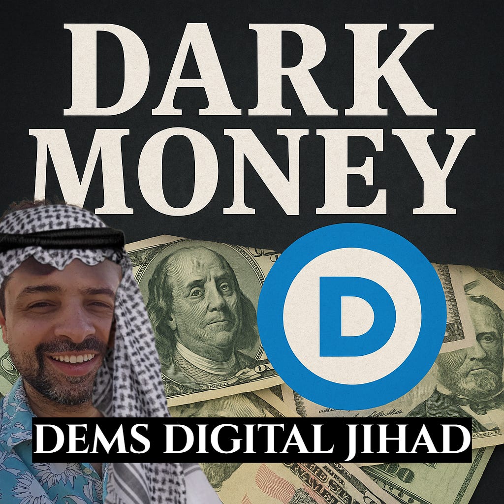 Danesh Noshirvan’s Digital Jihad faces lawsuits and revelations linking him to dark-money networks like Sixteen Thirty Fund’s Chorus program.