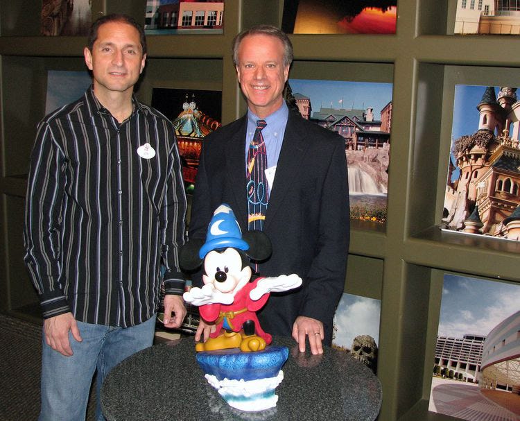 Arthur Levine with Jon Georges at Walt Disney Imagineering Arthur Levine with Jon Georges at Walt Disney Imagineering