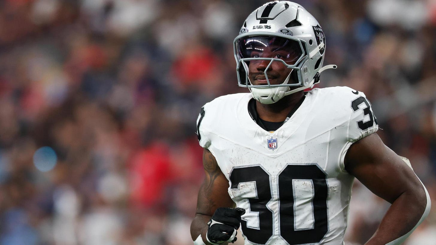 Mike Washington Jr. - Las Vegas Raiders Running Back - ESPN