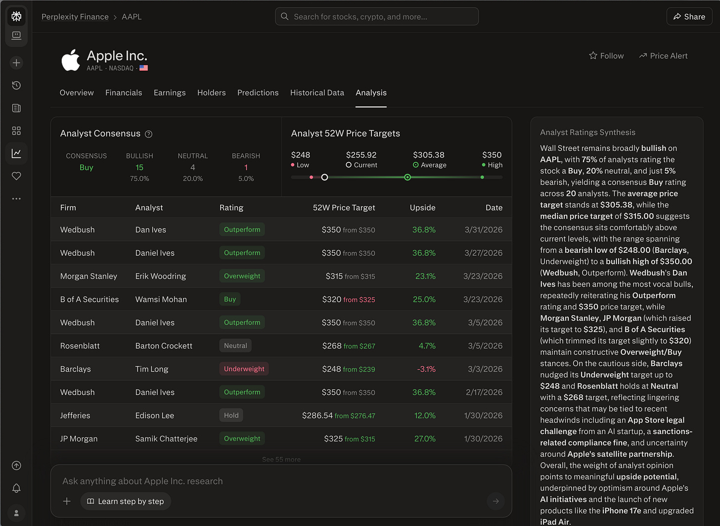 Finance heatmap with hover explanation