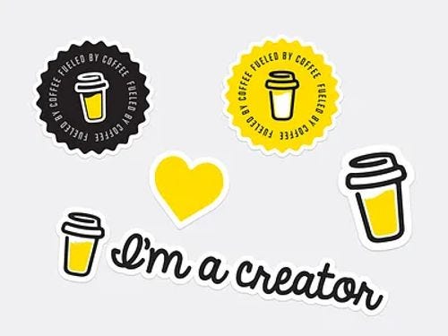 Stcikers - Buy Me a Coffee buymeacoffee graphicdesign sticker stickerdesign stickerpack
