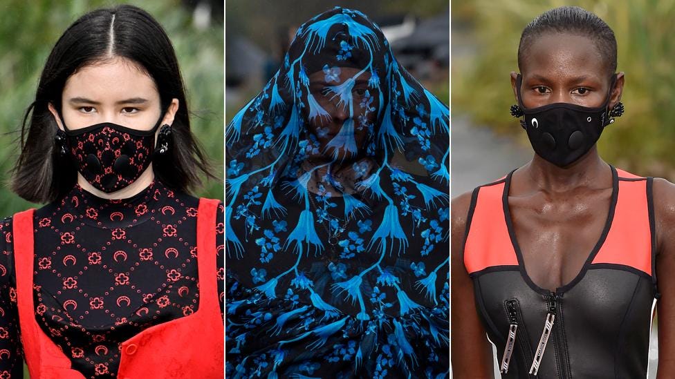 Paris Fashion Week: Facemasks on show amid coronavirus concern - BBC News