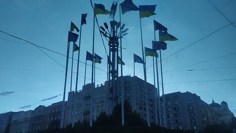 Under the last photo Oksana wrote me a phrase that translates roughy as "May all of Ukraine be Ukraine"