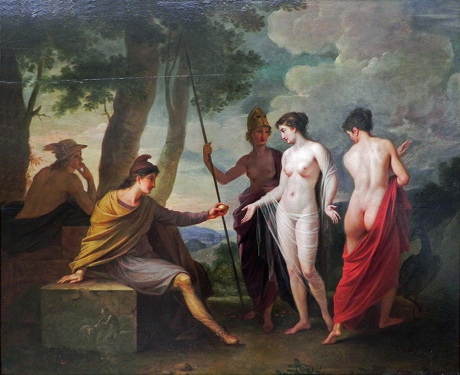 Tree Painting - The Judgement of Paris by Joseph Hauber