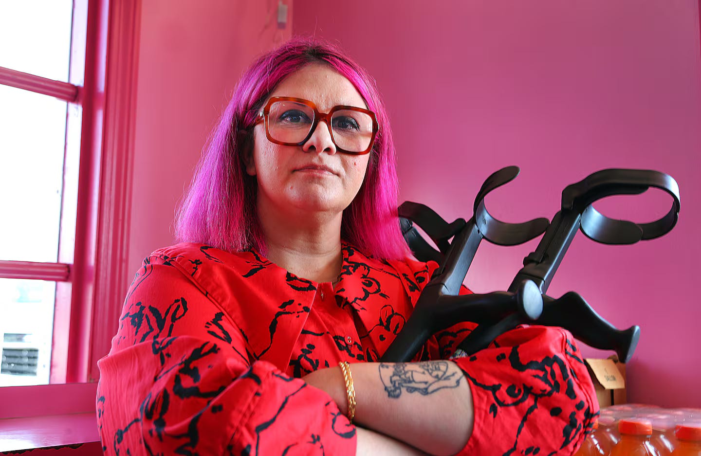 Disabled artist and activist Emily Sara's work seeks to overturn notions of power and disability.