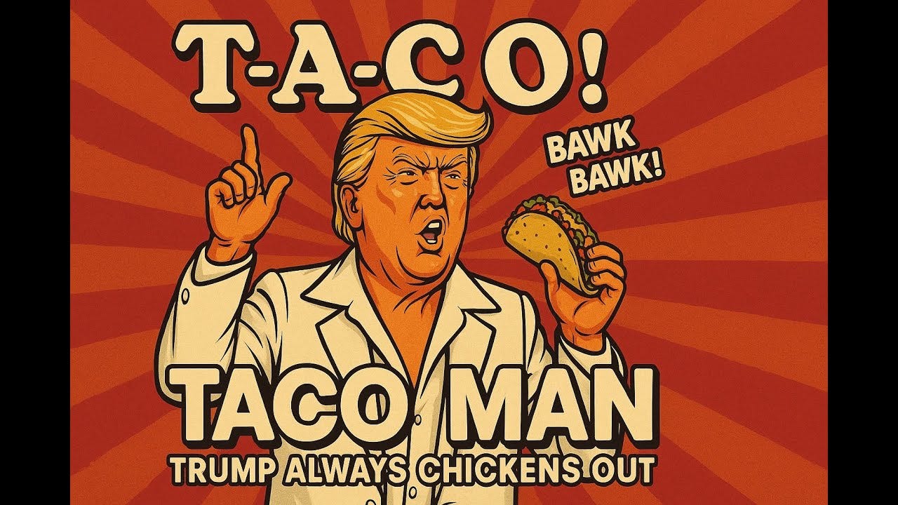 TACO Man – Trump Always Chickens Out | Hilarious Disco Satire Tariff On  Tariff Off!