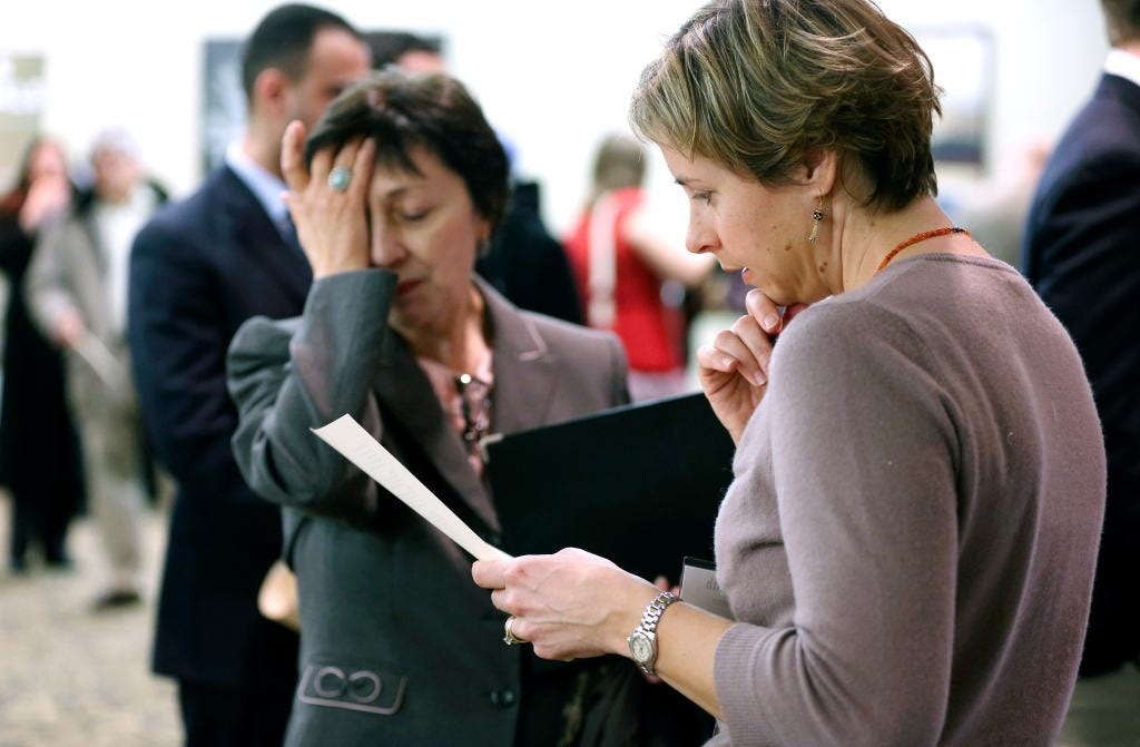 Jobseekers at fair