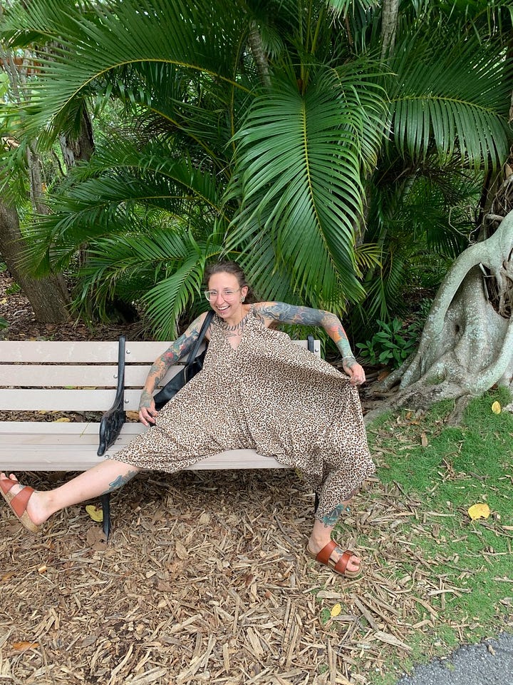 Photos of Chelsey Sidler living in various settings smiling