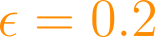 \epsilon = 0.2
