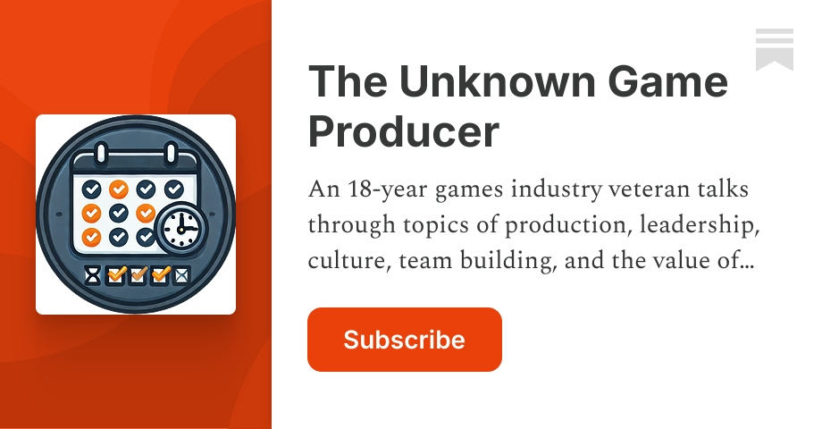 The Unknown Game Producer | Substack